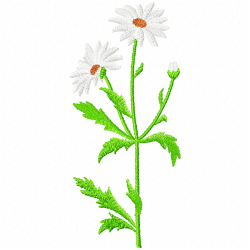 Flowers And Tree Embroidery Design 3